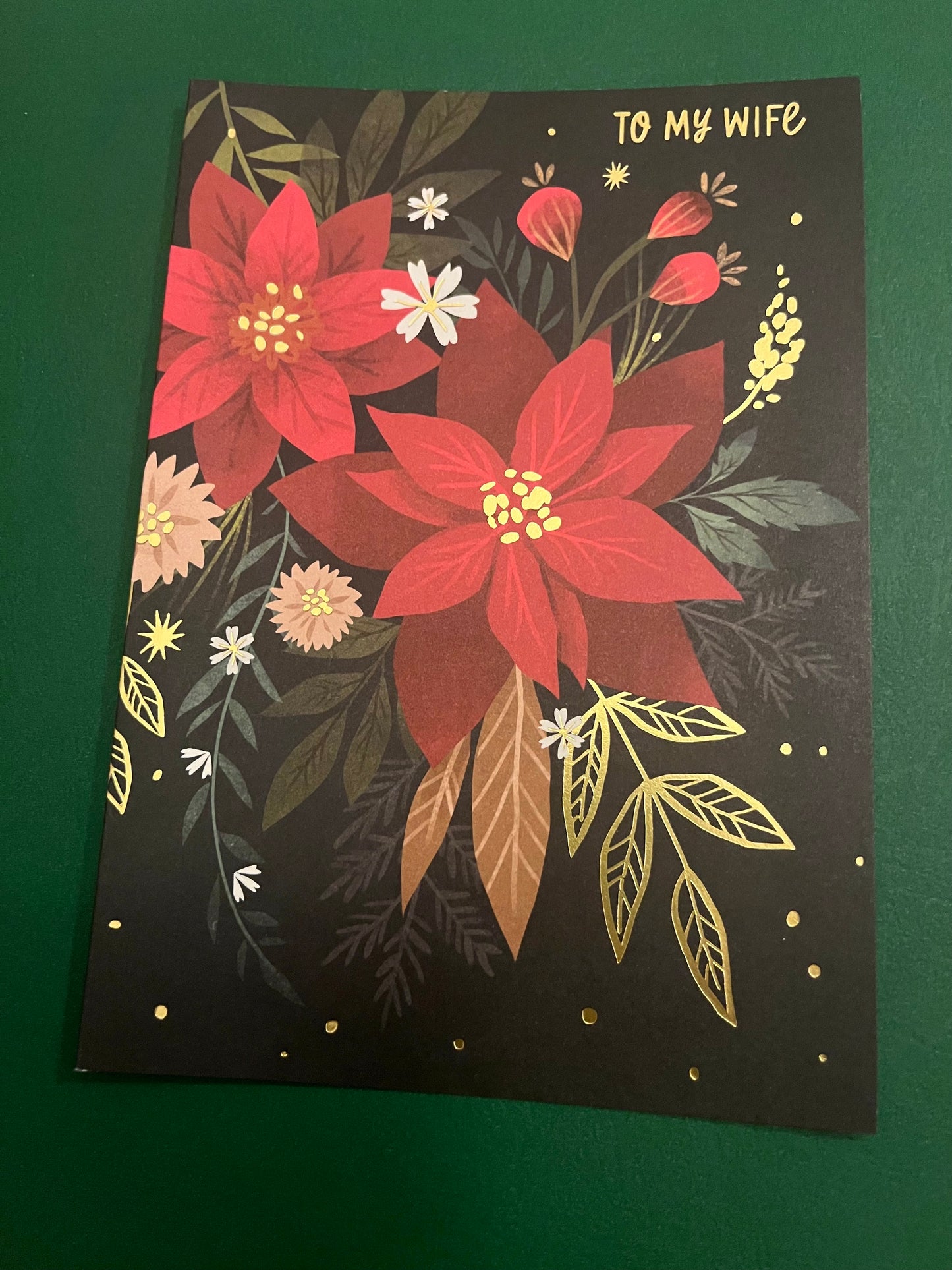 To My Wife Holiday Greeting Card