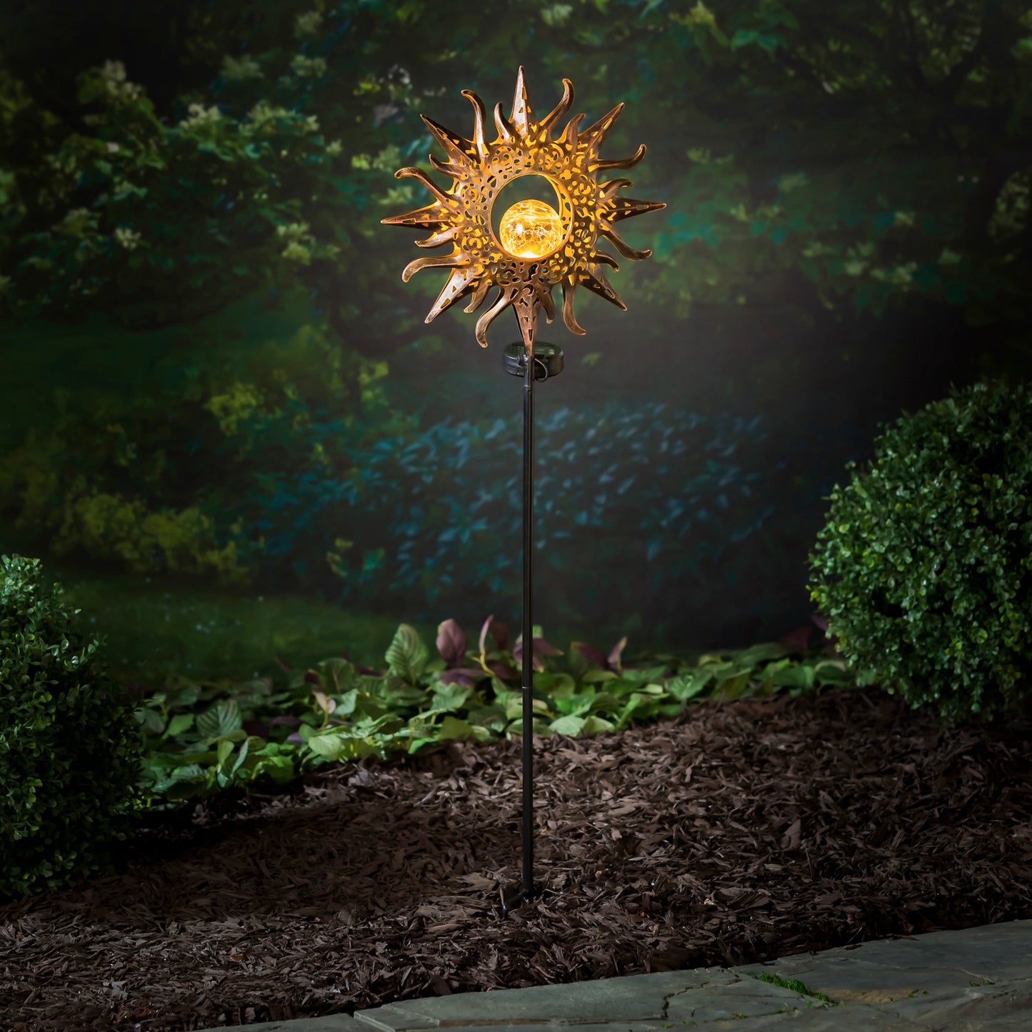 Piquet Solaire de Jardin Soleil ou Lune