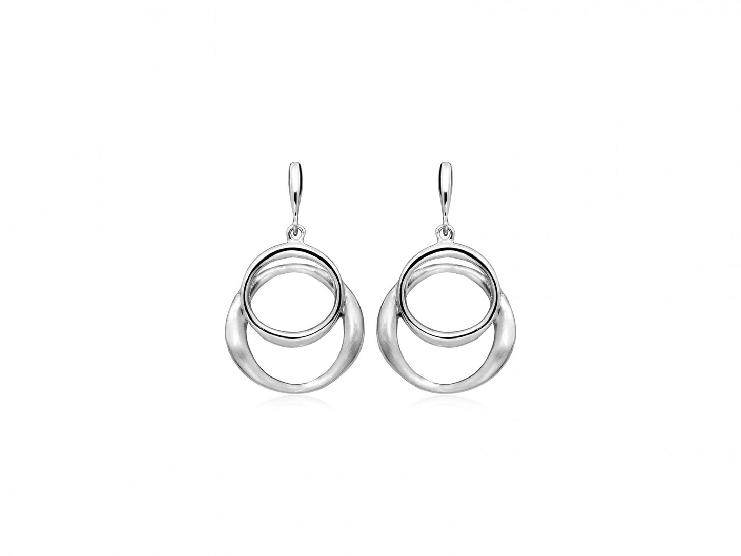 Boucles d'oreilles double cercle