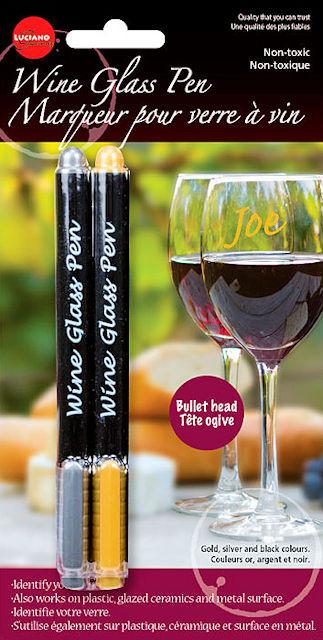 Wine Glass Pens Set of 2