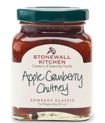 Chutney aux pommes et aux canneberges