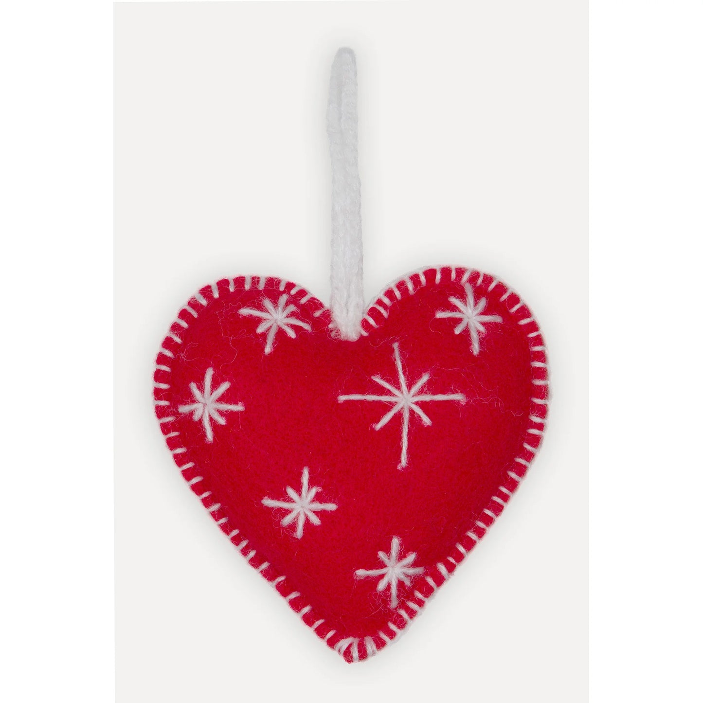 Red Felt Heart Ornament