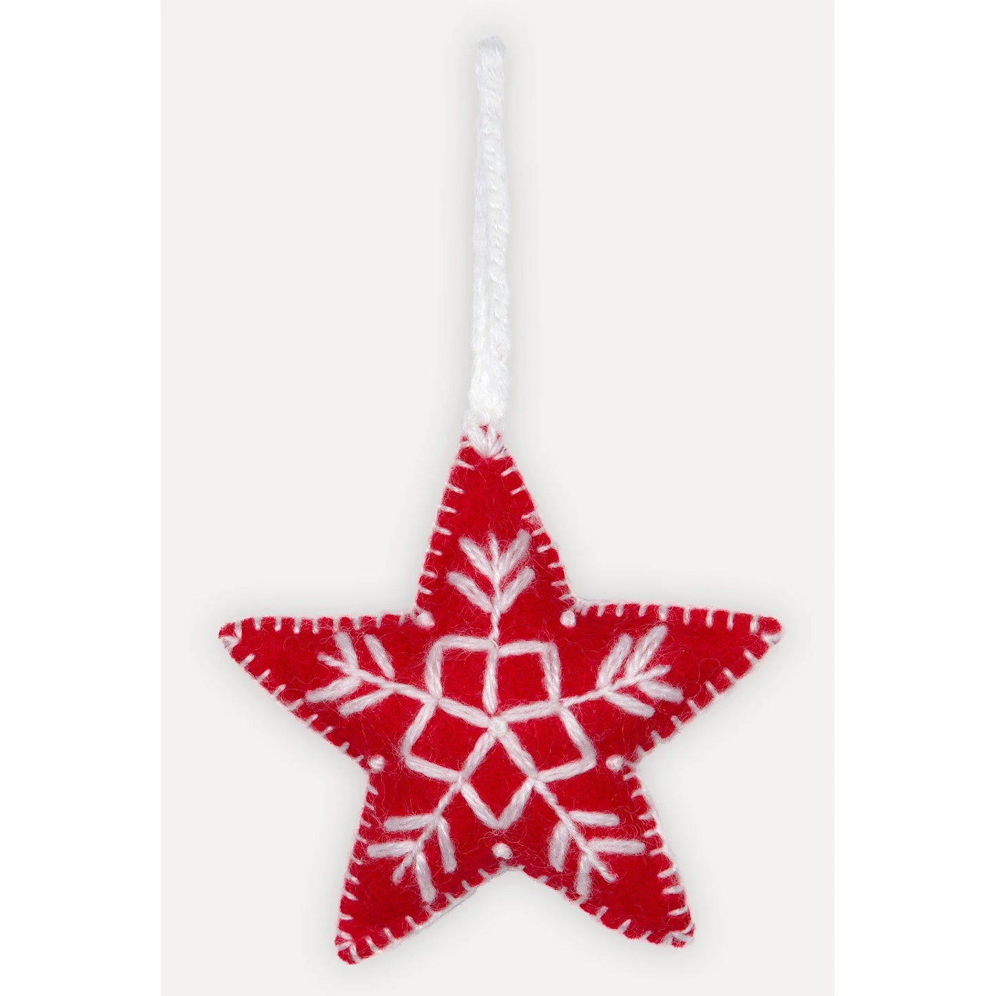 Felt star ornament
