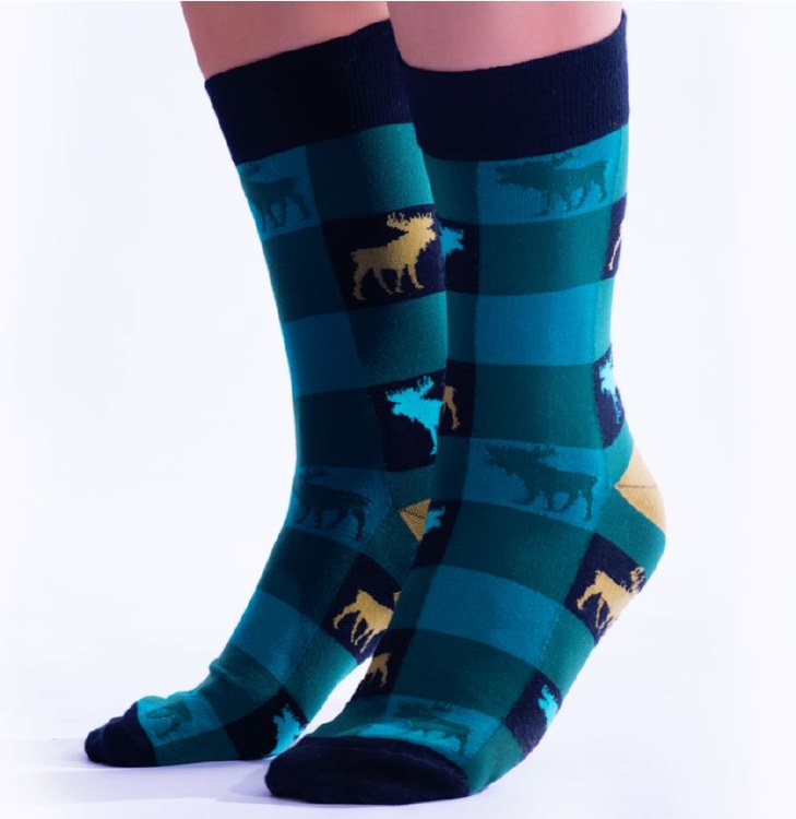 Boreal Moose Crew Socks